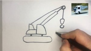 Как нарисовать подъемный кран,How to draw a crane,Fun drawing,Веселые рисунки,Раскраска