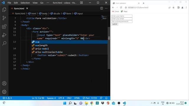 Complete Form Validation Without Javascript : Step By Step Guide |Code And Grow