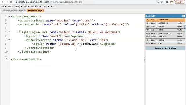09 Call Apex Controller in Aura Component | Lightning Aura Component Developer Training Video Serie
