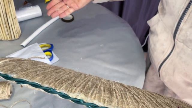 ПОТРЯСАЮЩАЯ ИДЕЯ для дома из бичевки. Беру нитку мешковины и делаю ЧУДО. смотреть онлайн