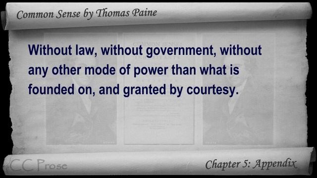 Chapter 5 - Common Sense by Thomas Paine - Appendix смотреть онлайн