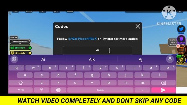 Update ?NEW WAR TYCOON CODES OCTOBER 2023 - ROBLOX WAR TYCOON CODES - WAR TYCOON CODES смотреть онлайн