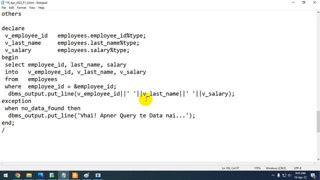 Handling Exceptions of PLSQL in Oracle Database (Basic Part-1)
