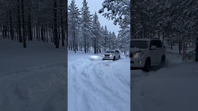 Прадо 150 заезжаем в горку. Полное видео на канале смотреть онлайн