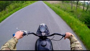 Урал одиночка Небольшой прогон.От 1 лица GoPro Hero