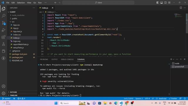 How to Add Bootstrap in React JS Application | React JS for Beginners