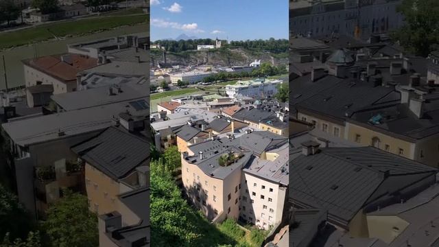 Salzburg, Ausblick, viewpoint Kapuzinerberg.