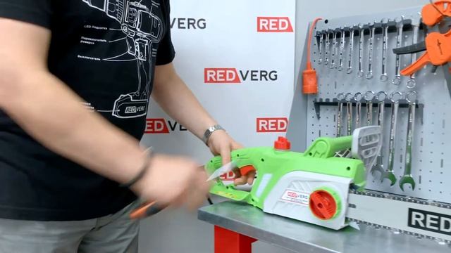 Новая пила цепная электрическая RedVerg RD-EC2500-18S смотреть онлайн