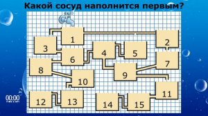 ГОЛОВОЛОМКА Какой сосуд наполнится первым?