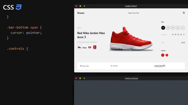 Build An Advanced Shoe Store With Modern Animations From Scratch | HTML, CSS, Javascript