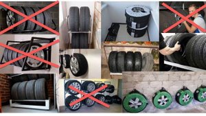 Как правильно хранить шины автомобильные на балконе в гараже