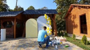 Как сделать фотозону на годик.  Первый День Рождения. Один годик.