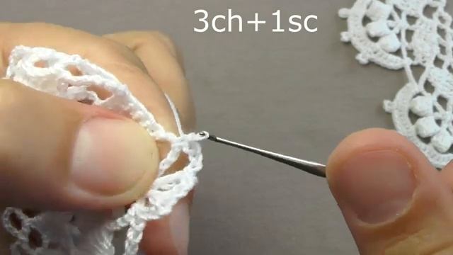 Very easy crochet FLOWER lace Ribbon pattern КРУЖЕВО КРЮЧКОМ простое ВЯЗАНИЕ кайма СХЕМА ВЯЗАНИЯ