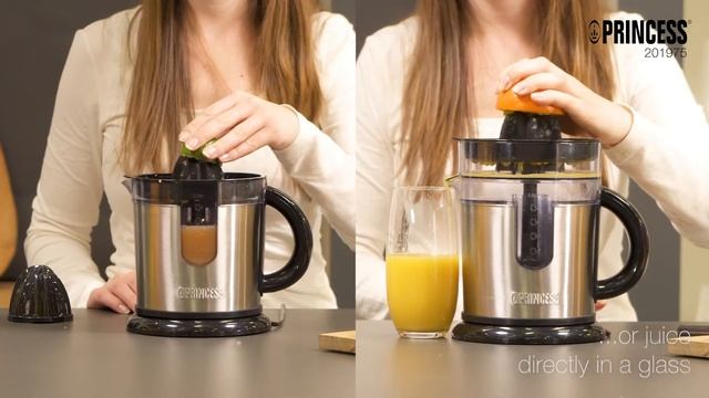 Princess 201975 Duo Juicer – Innovative extra juice container – Stainless steel design смотреть онлайн