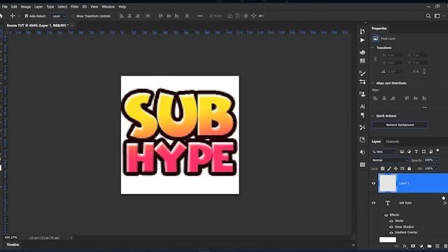 How to make Text-Based TWITCH EMOTES in photoshop (for Beginners) смотреть онлайн