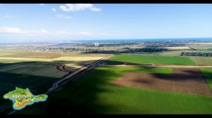 Республика Крым, с. Суворовское Сакский р-н, развязка трассы Таврида, вид с высоты птичьего полёта.