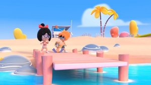 A DAY AT THE BEACH. Cleo and Cuquin in English. Episode 11