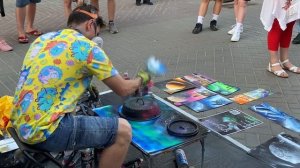 Street Art | Уличный художник. Spray paint art.