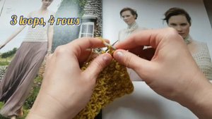 Вяжем вафельный узор спицами ? knitting pattern.