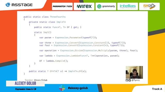 Alexey Golub | Expression trees in C# смотреть онлайн