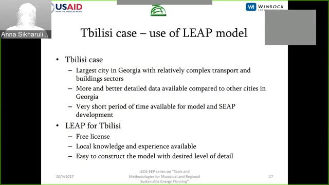 LEDS-EEP webinar series: Anna Sikharulidze - LEAP and muni-EIPMP for SEAP development in Georgia смотреть онлайн
