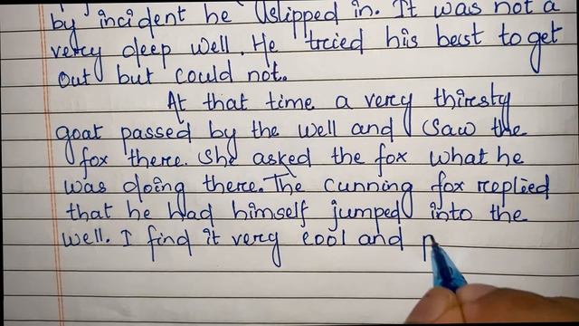 The Fox and The Goat Story | Story writing in English | The Foolish Goat смотреть онлайн