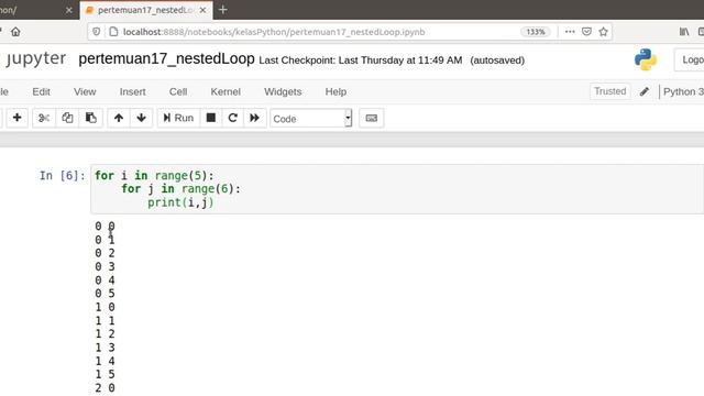 Kelas Python 3 - Perulangan Bersarang - Nested Loop #17 смотреть онлайн