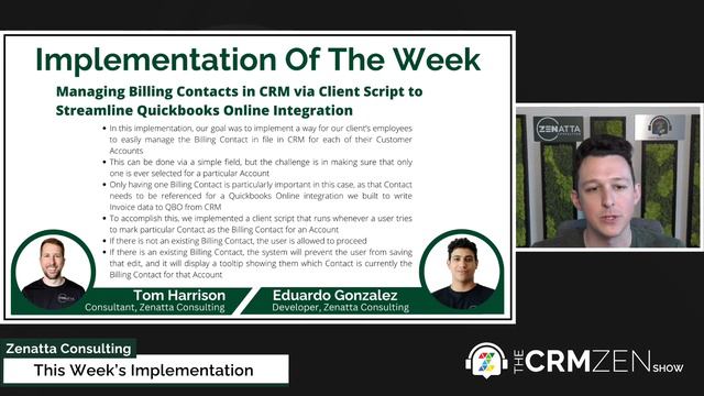 Manage Billing Contacts in Zoho CRM via Client Script Streamling QB Integration - CRM Zen Show 290 смотреть онлайн