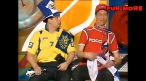 В. Данилец и В. Моисеенко . Болельщики