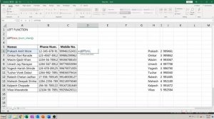 Excel में Left Function कैसे लागू करें? | How To Apply Left Function In Excel