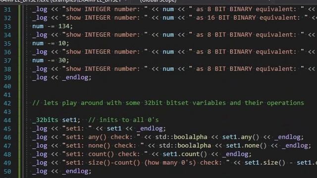 Learn std::bitset (binary operations) in C++ | Part 1
