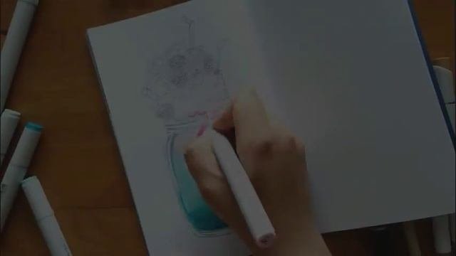 Как нарисовать молочный коктейль маркерами/Speedpaint Milkshake