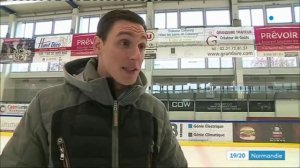 4-04-2018 - Bruno à la patinoire de Caen - France 3