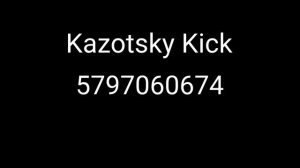 Kazotsky Kick roblox id code (tf2)