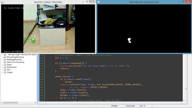 Target Tracking with Kalman Filter - OpenCV - Java