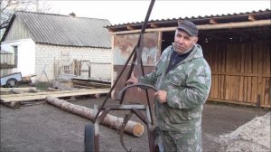 Модернезированная ТАЧКА для ПЕРЕВОЗКИ  БРЁВЕН ОДНОЙ РУКОЙ!