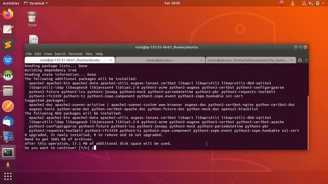 How to solve - Package 'python-certbot-apache' has no installation candidate on Ubuntu 20.04