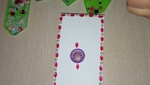 Шкатулка из коробки от телефона из остатков страз от алмазной мозаики/радуга рукоделия