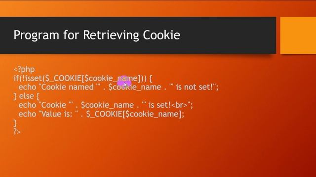 Week 15b Cookies in PHP