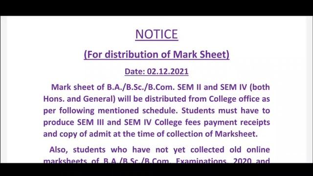 CU 5th Selection list?Important Updates: Part 1 & 2: Sem II & IV Marksheet Distribution: Notice смотреть онлайн