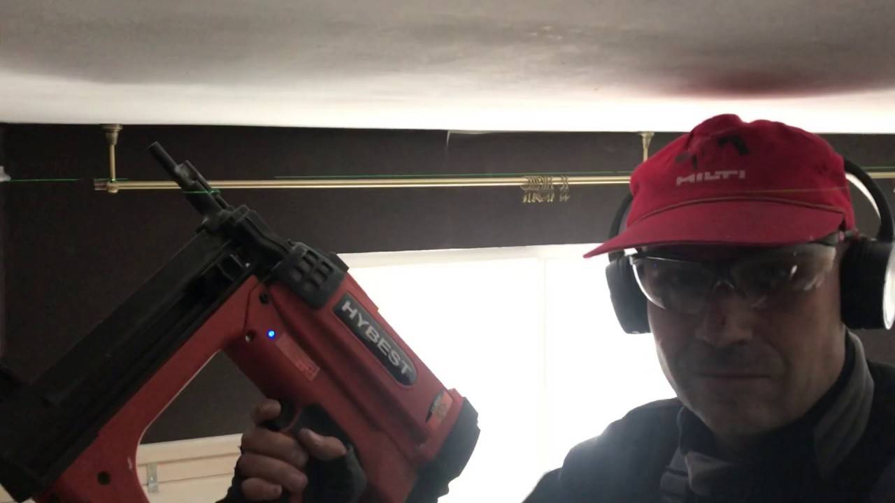 Отзыв! Монтаж ПВХ багета для натяжных потолков газовым монтажным пистолетом Hybest GSR40A смотреть онлайн