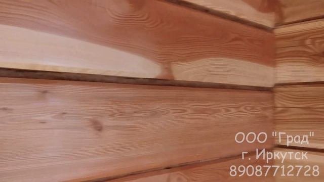 Внутренняя отделка дома из лиственницы, Худяково