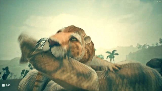 Machairodus kill the African Rock Python In Ancestors смотреть онлайн