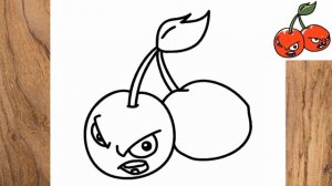 How to draw Cherry Bomb PVZ Plants vs Zombies