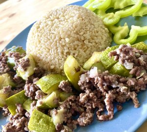 Кабачки с фаршем (Мфарака) и булгур ?Арабская кухня