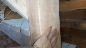 Дачная лестница на 2ой этаж,заняла минимум места.