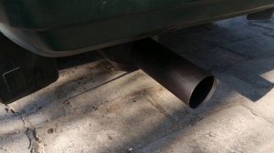 Ваз 21099 Прямоточный глушитель из Старого Огнетушителя.