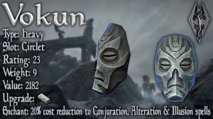 Skyrim SE - Vokun - Unique Armor Guide