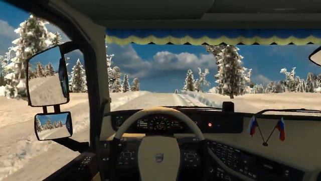 (ETS2) "Суровая Россия R12" Едем на Север #5 смотреть онлайн