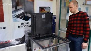 Люк для погреба в гараже с рифленой дверью